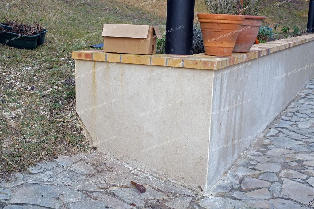 problèmes enduit monocouche sur des murets