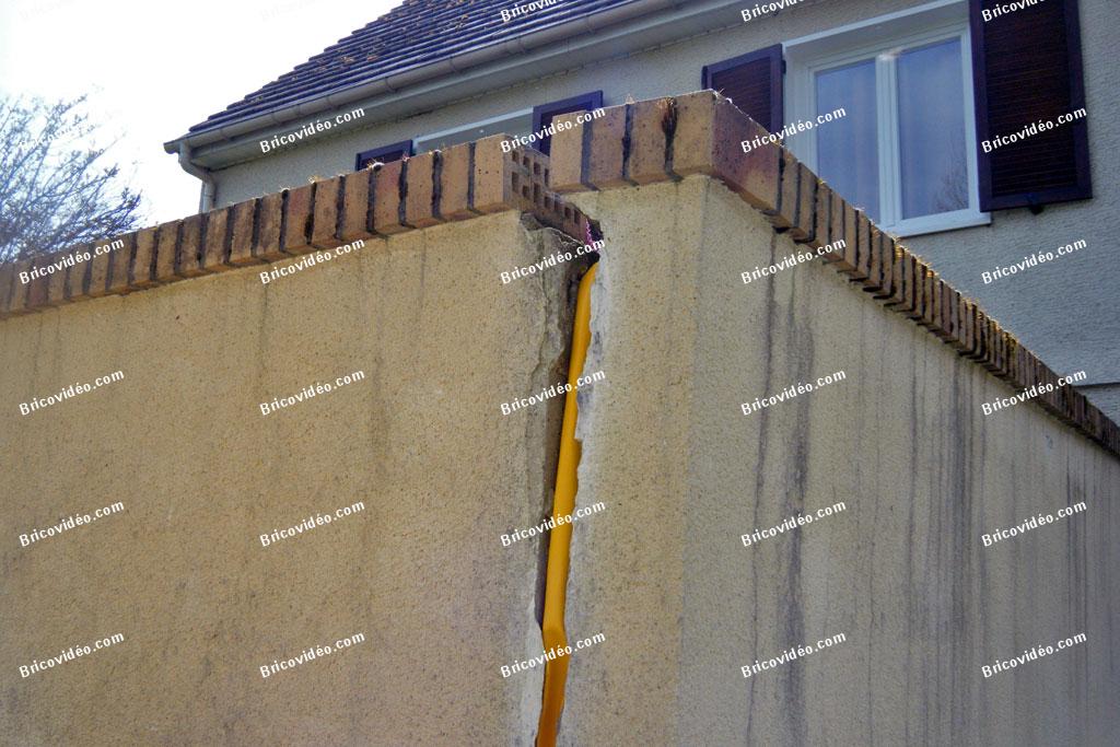 comment reparer fissure mur